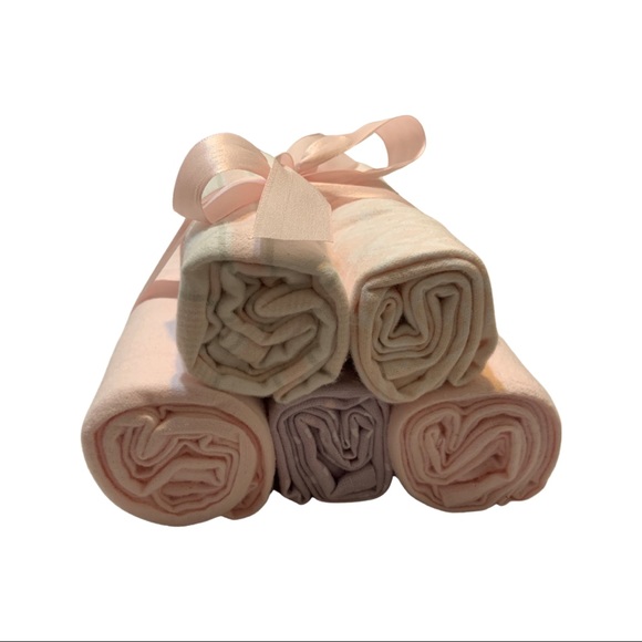 PINK+WHITE BABY RECEIVING BLANKETS!!! - Picture 2 of 3